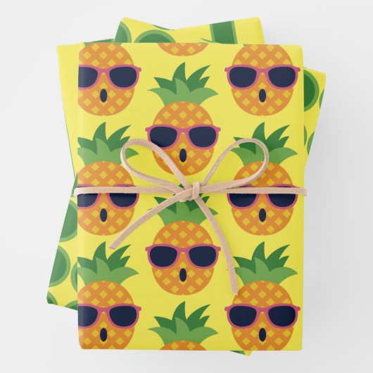 Cooles Ananas-Wrapping-Paper-Set Geschenkpapier Set (Beispiel)