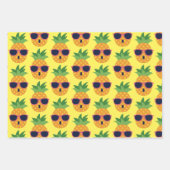 Cooles Ananas-Wrapping-Paper-Set Geschenkpapier Set (Vorderseite)