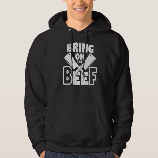 Cooles Anbringen der Metzgermesser Hoodie (Vorderseite)