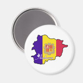 Cooles Andorra Magnet (Vorderseite/Rückseite)