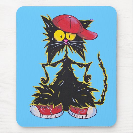Cooles angesagtes Hopfen Kat Mousepad (Vorne)