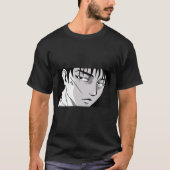 Cooles Anime Boy Face T-Shirt (Vorderseite)