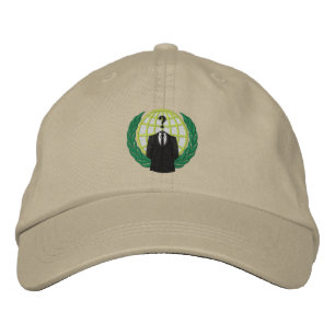 Cooles anonymes Logo mit bestickter Hülle Bestickte Baseballkappe