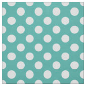 Cooles Aqua Blue Polka Dot Pattern Stoff (Muster)