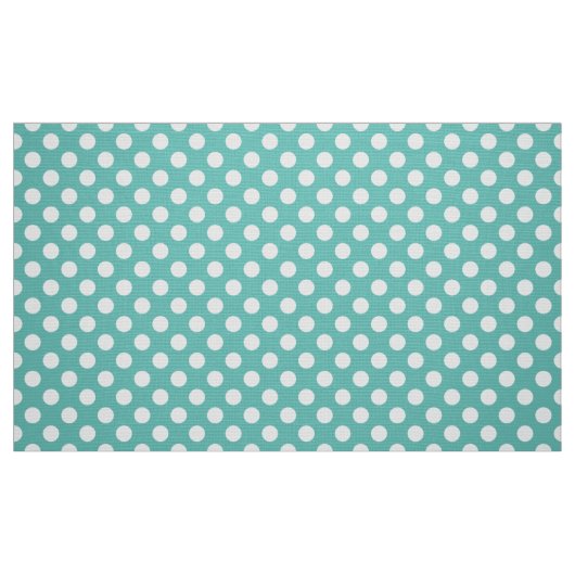 Cooles Aqua Blue Polka Dot Pattern Stoff (Fat Quarter (45,7 x 55,9 cm))