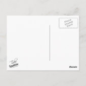 Cooles Aqua und graue Dreiecke Postkarte (Rückseite)