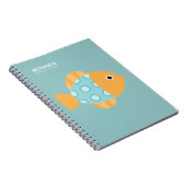 Cooles Aqua und Orangefische Notizblock (Rechte Seite)