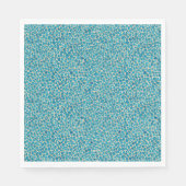 Cooles Aquamarines Krokodil-Aligator Reptile Hautm Serviette (Vorderseite)