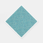 Cooles Aquamarines Krokodil-Aligator Reptile Hautm Serviette (Ecke)