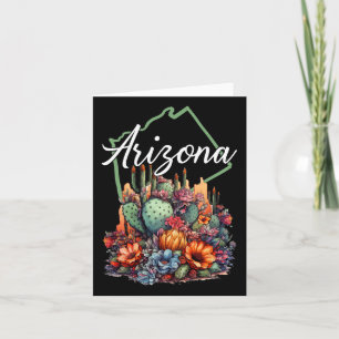 Cooles Arizona Blühende Blume Kakteen Outdoor Hiki Karte