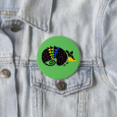 Cooles ARMADILLO - gefährdete Tiergrafik Button (Beispiel)