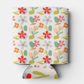 Cooles Aussehen des Abstrakten Blumenmusters Dosenkühler (Rückseite)