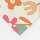 Cooles Aussehen des Abstrakten Blumenmusters Fleecedecke (Ecke)