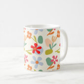 Cooles Aussehen des Abstrakten Blumenmusters Kaffeetasse (VorderseiteRechts)