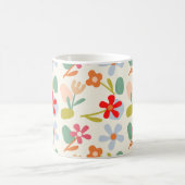 Cooles Aussehen des Abstrakten Blumenmusters Kaffeetasse (Mittel)