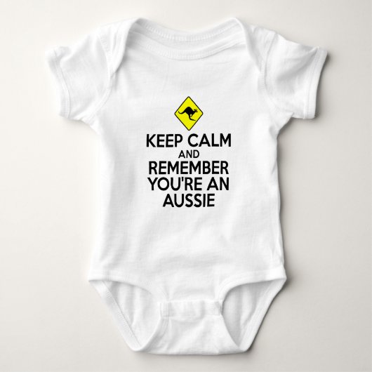 Cooles Australien Baby Strampler (Vorderseite)