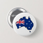 Cooles Australien Button (Vorne & Hinten)