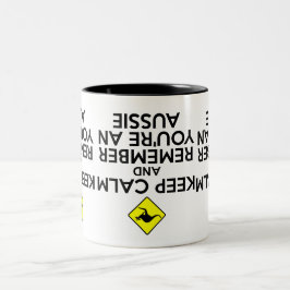 Cooles Australien Zweifarbige Tasse