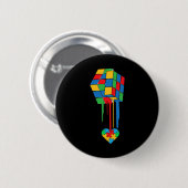 Cooles Autismus-Bewusstseinsgeschenk Button (Vorne & Hinten)