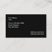 Cooles Auto im Detail Visitenkarten Visitenkarte (Rückseite)