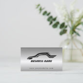 Cooles Auto Kontur Metalle Beruflich Visitenkarte (Stehend Vorderseite)