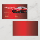 Cooles Auto mit detaillierten Servicekarten Visitenkarte (Vorne/Hinten)