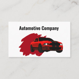 Cooles Auto-Thema Automobil Visitenkarte
