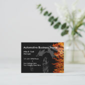 Cooles Auto-Thema-Automobilgeschäfts-Karten Visitenkarte (Stehend Vorderseite)