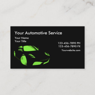 Cooles Auto-Thema Modern Visitenkarte