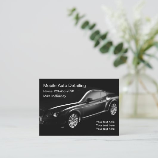 Cooles Auto Visitenkarte (Stehend Vorderseite)
