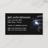 Cooles Auto Visitenkarte (Vorderseite)