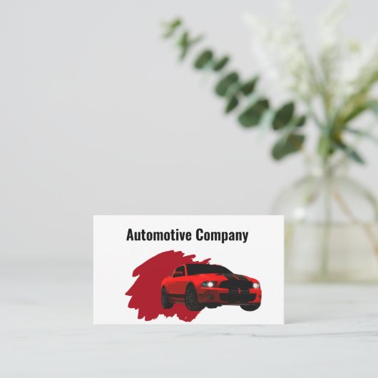 Cooles Automobil Visitenkarte (Stehend Vorderseite)
