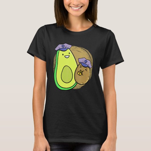 Cooles Avocado Detective Team Niedlich Spy Idea un T-Shirt (Vorderseite)