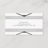 COOLES AZTEC BOHO LOGO gestreift Visitenkarte (Rückseite)