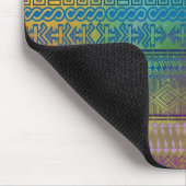 Cooles aztec geometrisches Muster bunt Mousepad (Ecke)