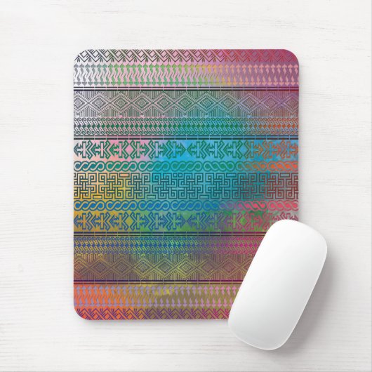 Cooles aztec geometrisches Muster bunt Mousepad (Mit Mouse)