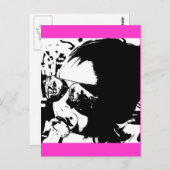 Cooles Baby Postkarte (Vorne/Hinten)