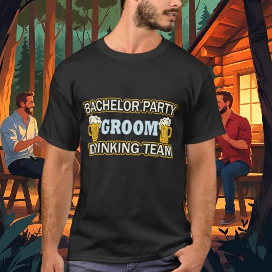 Cooles Bachelor-Party-Trinkerteam T-Shirt