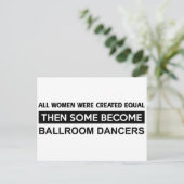 Cooles Ballroom Dancing-Design Postkarte (Stehend Vorderseite)