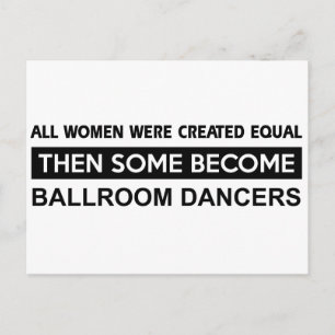 Cooles Ballroom Dancing-Design Postkarte