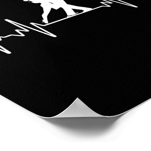 Cooles Ballsaal-Design für Männer Frauen tanzen Ba Poster (Ecke)