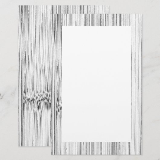 Cooles Bambusholz Briefpapier (Vorne/Hinten)