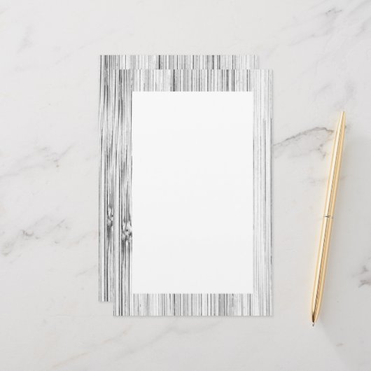 Cooles Bambusholz Briefpapier (Vorderseite/Rückseite Beispiel)