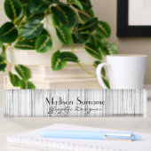 Cooles Bambusholzprint mit Text Namensplakette