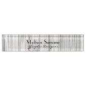 Cooles Bambusholzprint mit Text Namensplakette (Vorderseite)