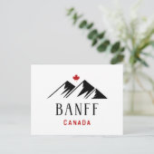 Cooles Banff Canada Mountains Ahornleaf Light Colo Postkarte (Stehend Vorderseite)