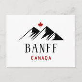 Cooles Banff Canada Mountains Ahornleaf Light Colo Postkarte (Vorderseite)