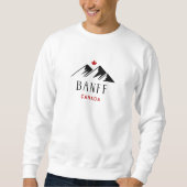 Cooles Banff Canada Mountains Ahornleaf Light Colo Sweatshirt (Vorderseite)