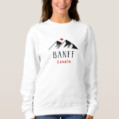 Cooles Banff Canada Mountains Ahornleaf Light Colo Sweatshirt (Vorderseite)
