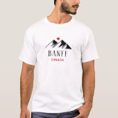 Cooles Banff Canada Mountains Ahornleaf Light Colo T-Shirt (Vorderseite)